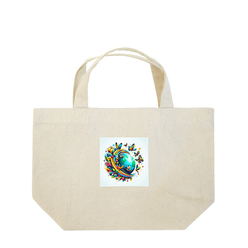 シンプルな地球 Lunch Tote Bag