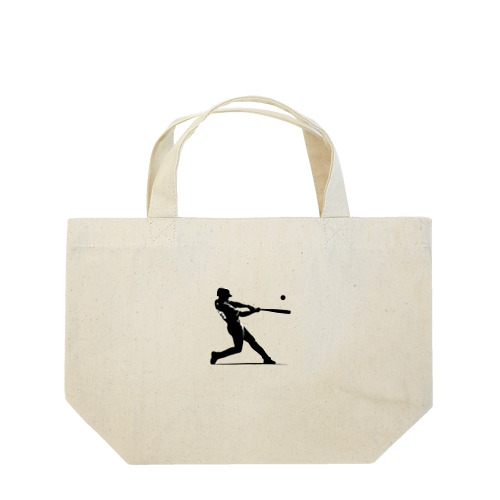 ベースボールプレイヤー シルエットver. Lunch Tote Bag