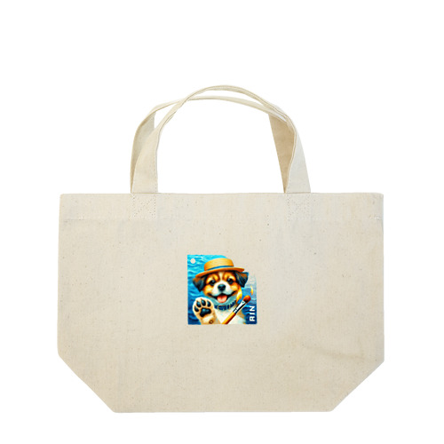 この画像は、夏の終わりをほのかに感じる心温まる瞬間を捉えています。 Lunch Tote Bag