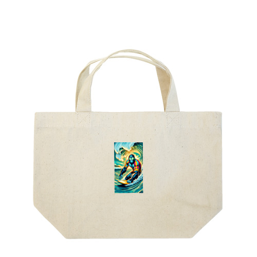 サーフィンするゴリラ YOSHIO Lunch Tote Bag