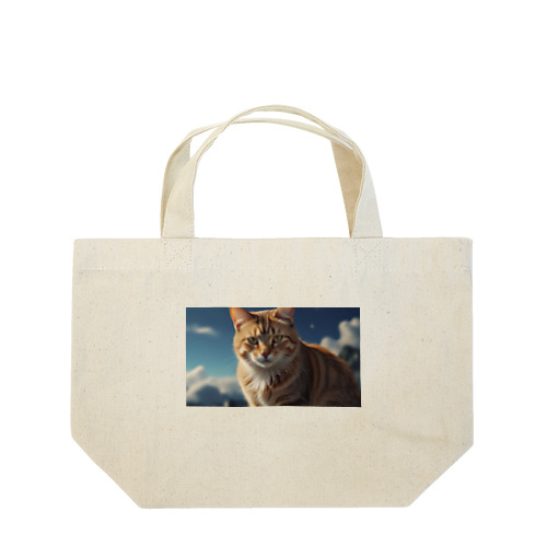 こちらを見つめる猫 Lunch Tote Bag