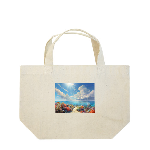 古（いにしえ）に、太陽の下に海洋と海草がありけり Lunch Tote Bag