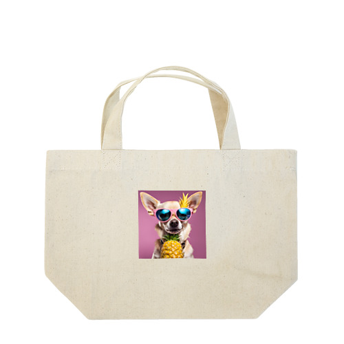 イケてるパイナップル犬 Lunch Tote Bag