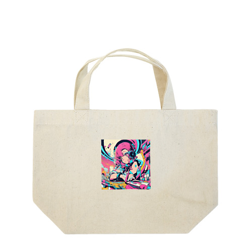 ヒップホップDJガール♪ Lunch Tote Bag