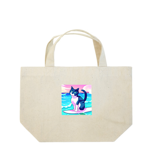 サーフィンネコ Lunch Tote Bag