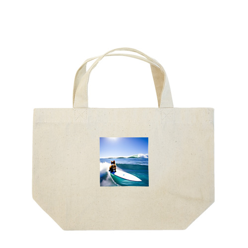 サーフィンネコリアル Lunch Tote Bag