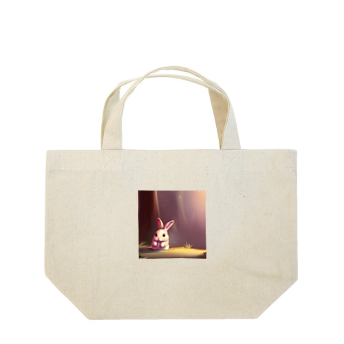 ふさふさうさぎ Lunch Tote Bag