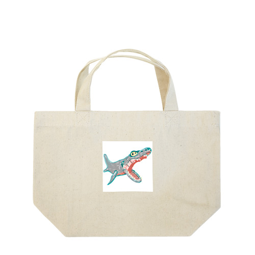 サメみたいなワニみたいなサメ ランチトートバッグ