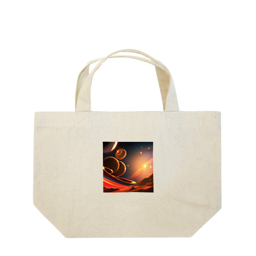 赤い美味しそうな宇宙 Lunch Tote Bag