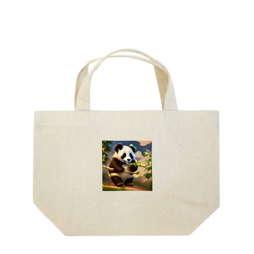 ふわふわパンダ Lunch Tote Bag