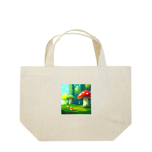 キノコの世界 Lunch Tote Bag