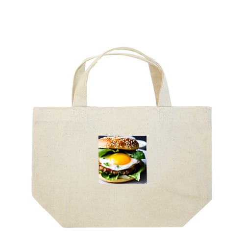 半熟とろけるハンバーグ チーズ愛好家の夢！ Lunch Tote Bag