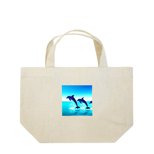 愉快なイルカたち Lunch Tote Bag