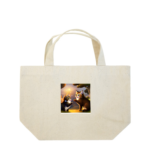 夜行性のキティ星座 Lunch Tote Bag