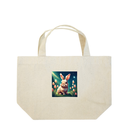 可愛いうさぎのイラストグッズ Lunch Tote Bag