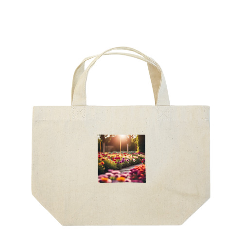 フラワーガーデンのデザイン Lunch Tote Bag