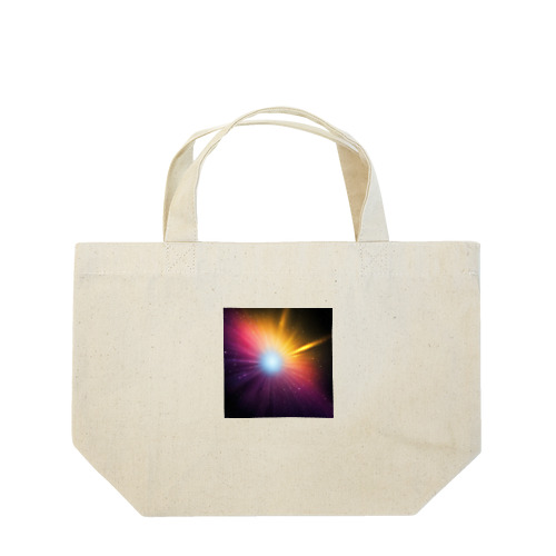 宇宙に漂う青白い光 Lunch Tote Bag