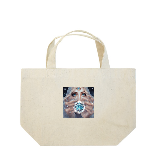 ダイヤモンド女性と神秘 Lunch Tote Bag