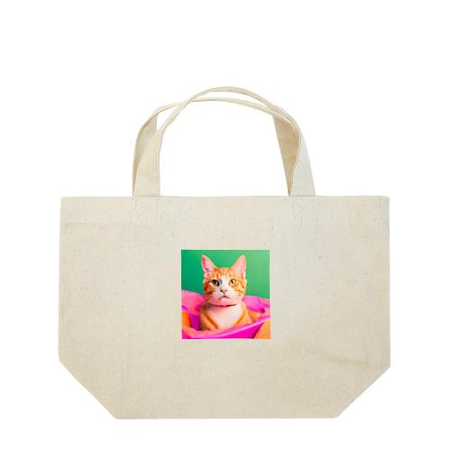イケイケ猫ちゃん Lunch Tote Bag