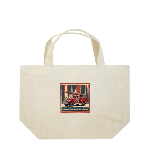 レトロはしご車　渋い Lunch Tote Bag