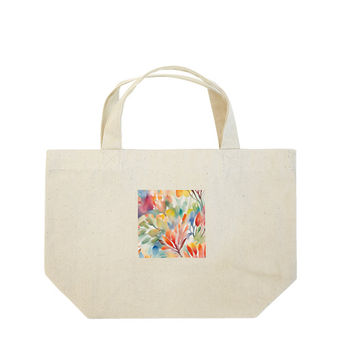 フラワー Lunch Tote Bag