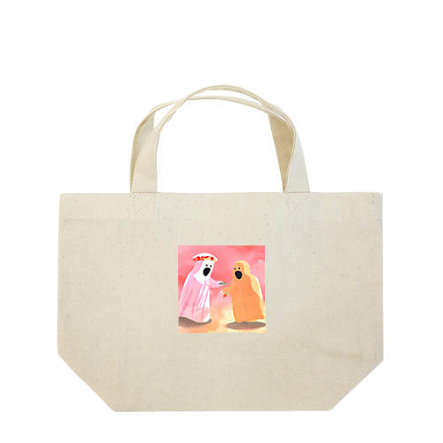 苺オバケと蜜柑オバケ Lunch Tote Bag