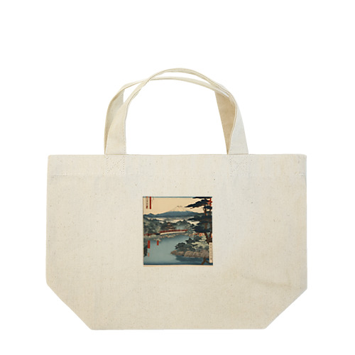 富士山の浮世絵風グッズ Lunch Tote Bag
