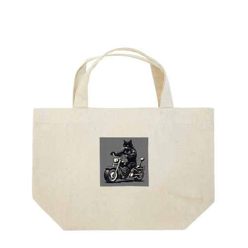 ワイルド黒猫 Lunch Tote Bag