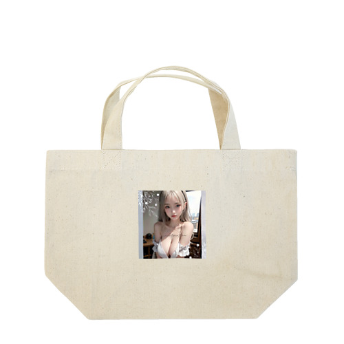 美女 図鑑（むにゅっ） Lunch Tote Bag