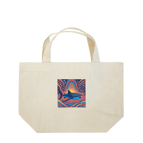 ジンベイザメ　サイケデリック　海の生き物シリーズ Lunch Tote Bag