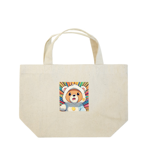 被りものクマちゃん Lunch Tote Bag