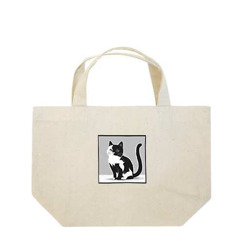 白黒猫 Lunch Tote Bag