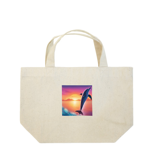 イルカさん Lunch Tote Bag