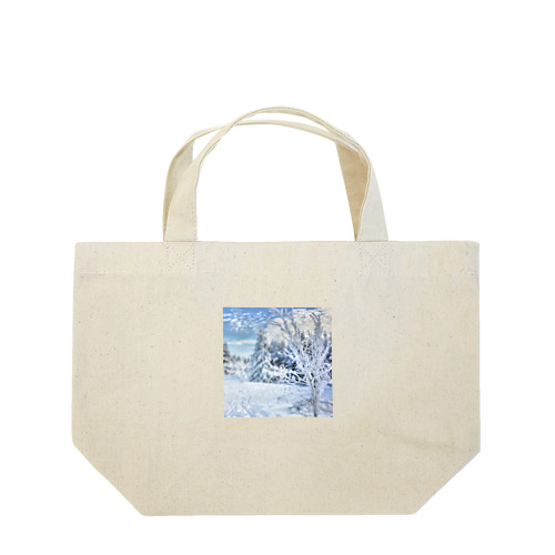 美しい冬の景色 Lunch Tote Bag