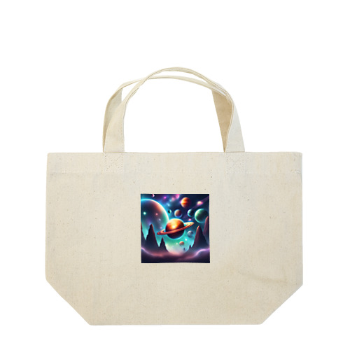 宇宙に浮かぶ惑星 Lunch Tote Bag