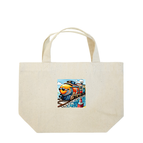 トレインフィッシュ Lunch Tote Bag