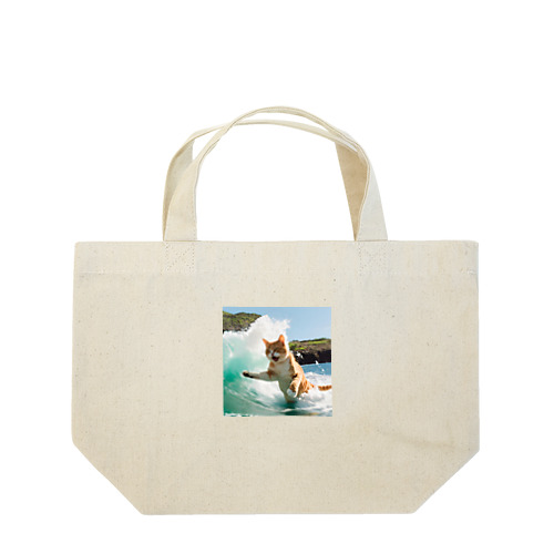 波乗りニャンコ Lunch Tote Bag