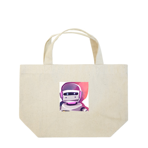 ロボットの魅惑的な色彩をかわいい絵×水彩画で織りなすアートの幻想 Lunch Tote Bag