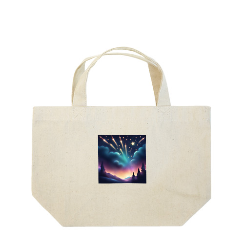 幻想的ない流星群 Lunch Tote Bag