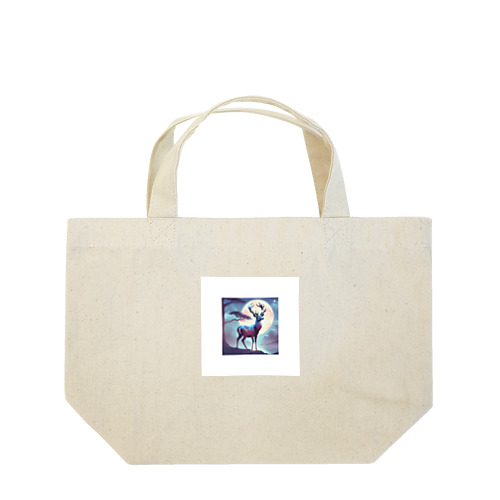 神秘的な鹿 Lunch Tote Bag