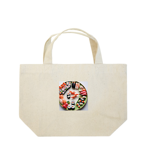 寿司（折り紙風アート） ランチトートバッグ