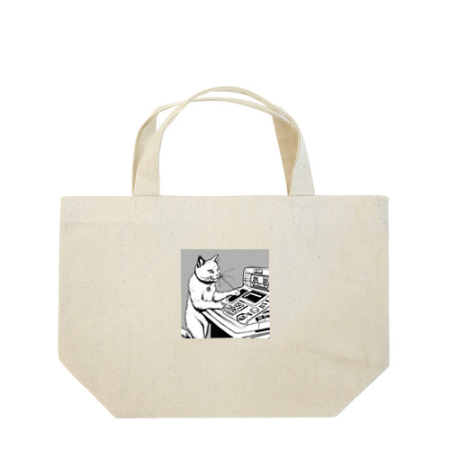ボタン猫（シリアス） Lunch Tote Bag