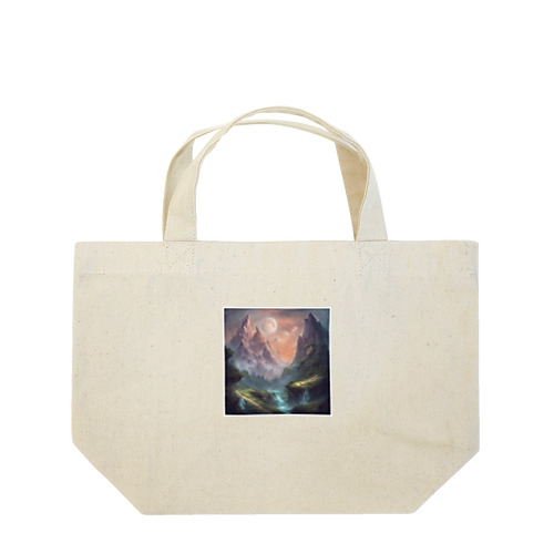 星と山 Lunch Tote Bag