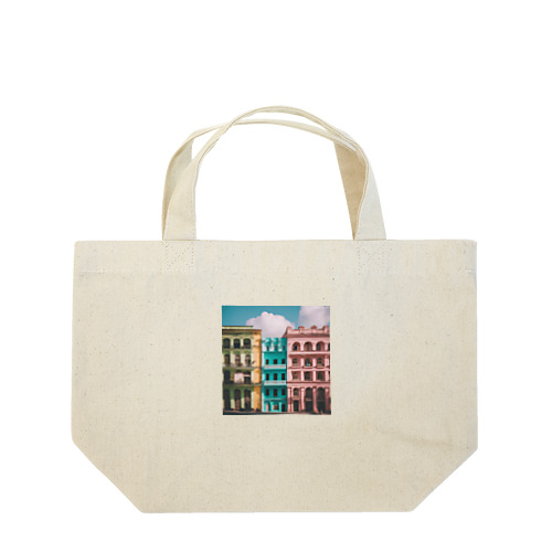 イタリアのカラフルな街並み Lunch Tote Bag