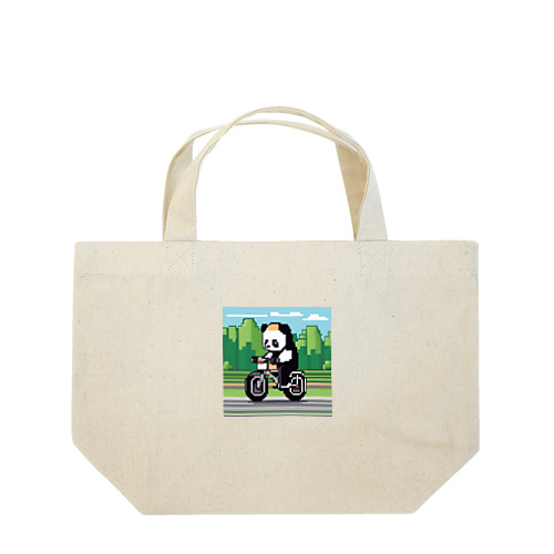 パンダがロードレーサーに Lunch Tote Bag