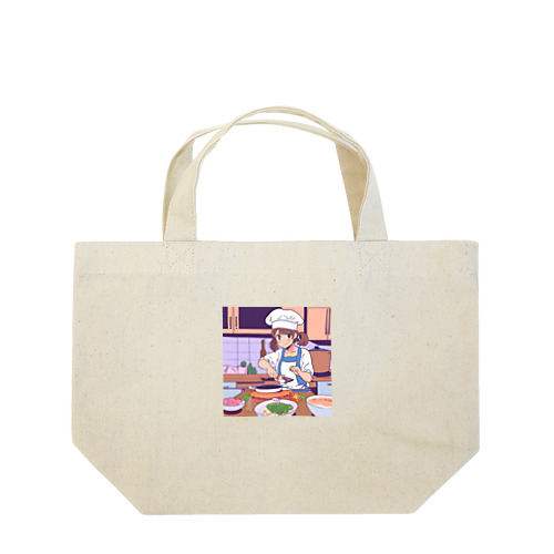クッキングガール Lunch Tote Bag