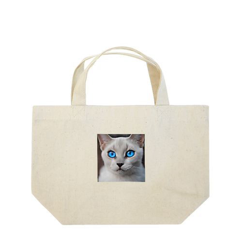 青目の猫 Lunch Tote Bag