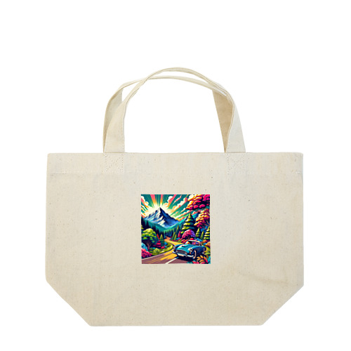 山のドライブ Lunch Tote Bag