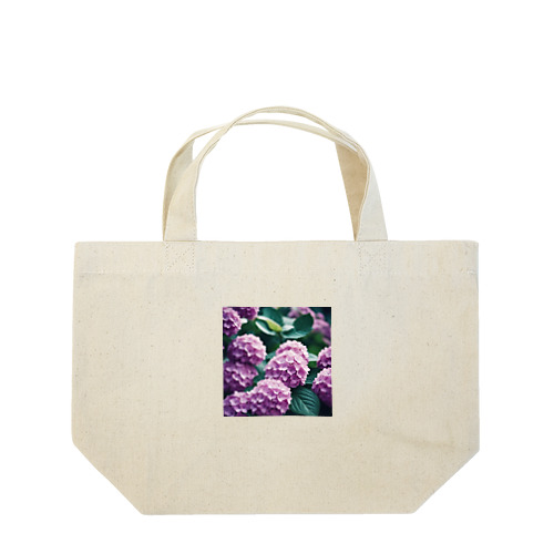 アジサイの球状の花房 Lunch Tote Bag