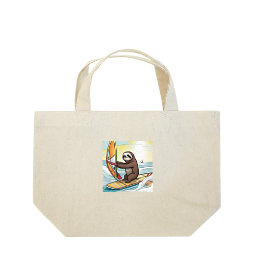 "A Sloth Trying Various Things"  Lunch Tote Bag